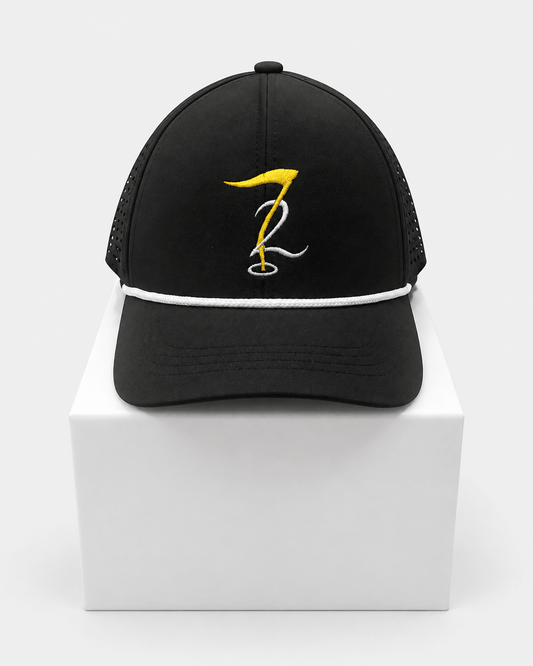 Flagstick72 Black/White Rope hat - SeventyTwoClub