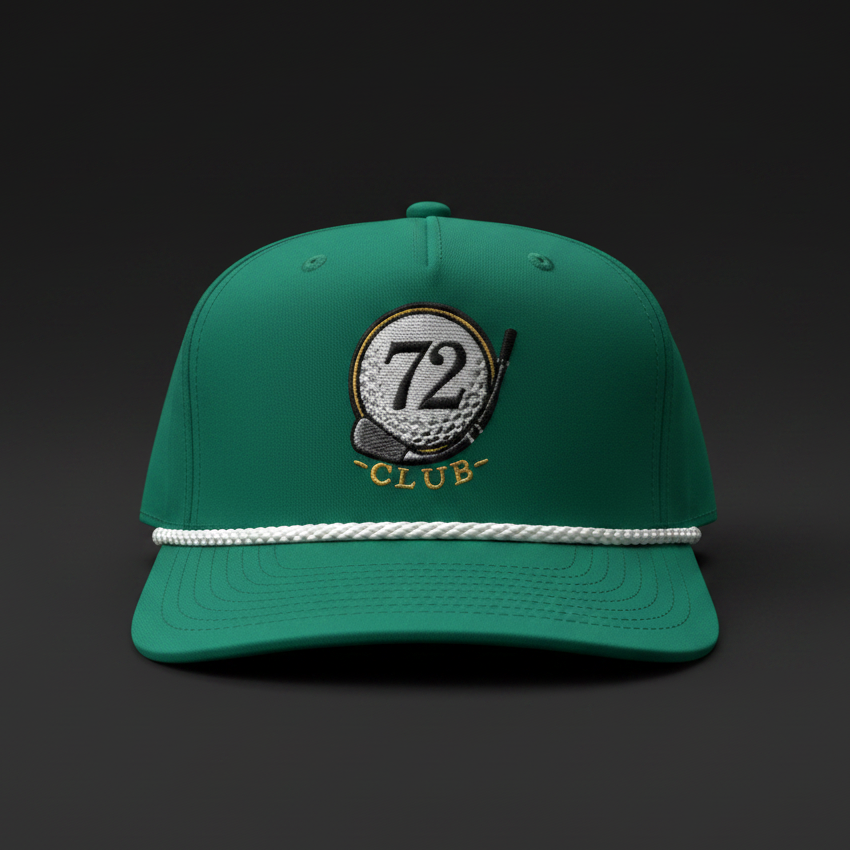 Green hat front