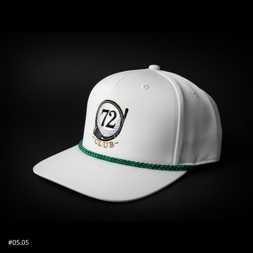 White hat 3/4 angle