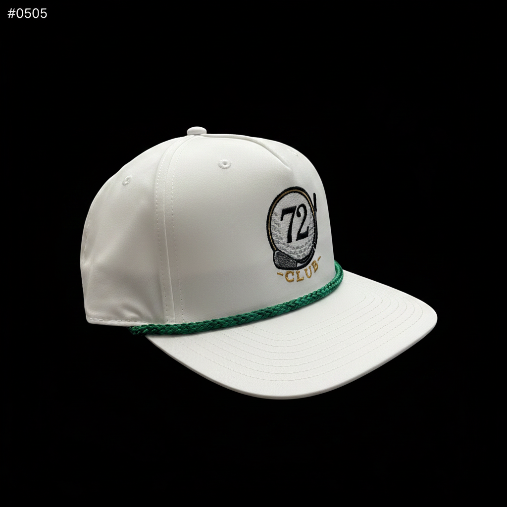 White hat side profile